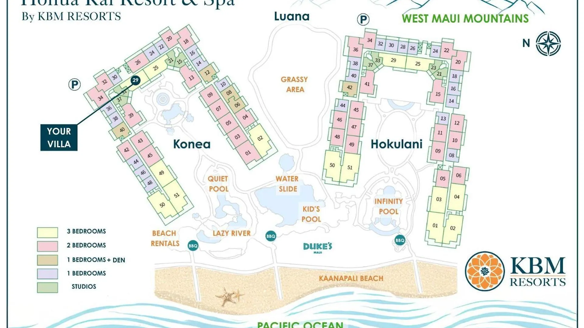Kbm Resorts Free Car Honua Kai Konea Hkk-829 Full Ocean View Kaanapali